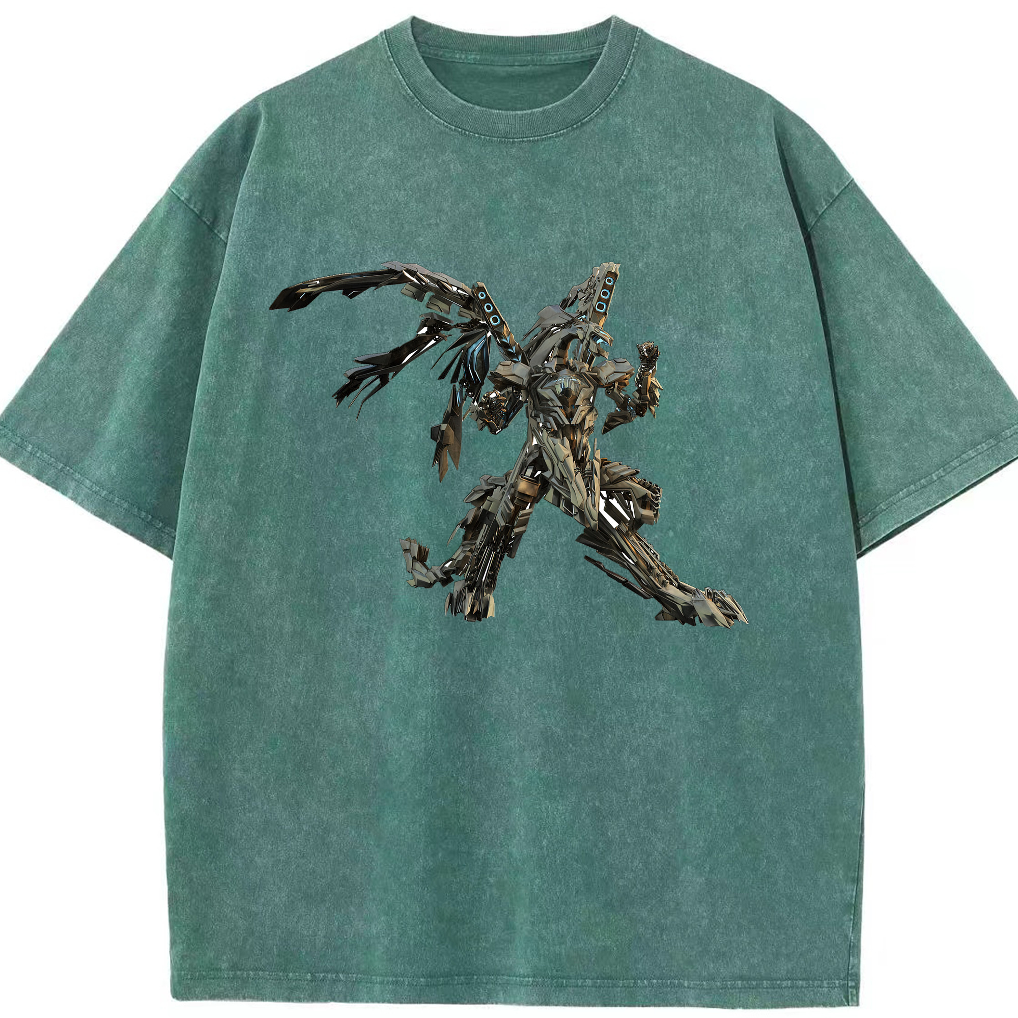 （画像用）  綿100% ヴィンテージ風 半袖Tシャツ（フロントプリント）